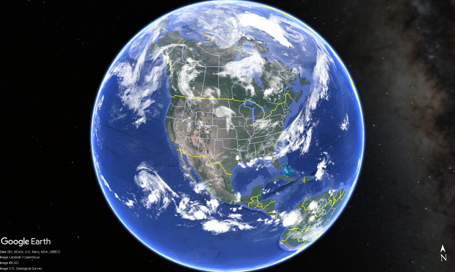 August 2, 2025 Landsat from Google Earth Pro